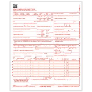 CMS-1500 Claim Forms, Laser, Box of 2,500